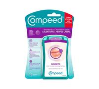 Compeed Parches Herpes Labial, Tratamiento Hidrocoloide Curación Rápida, Pack 15 uds.