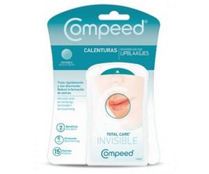Compeed Calenturas 15 Parches Invisibles Hidrocoloide - Trata el Herpes Labial y Alivia Picores y Rojeces