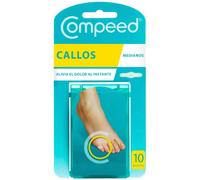 COMPEED Callos Medianos, Tratamiento de pies para la eliminación Natural, Pack 10 uds.
