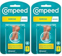 COMPEED Durezas Medianas, Eliminación Rápida, Alivio del Dolor, Pack 6 uds. (Paquete de 2)