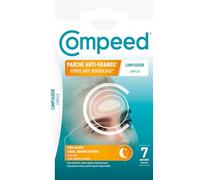 COMPEED Parche Anti-Granos, Tratamiento Acné, Uso Nocturno, Limpia, Absorbe y Exfolia, 7 uds.