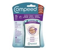 Compeed - Parche para herpes de fiebre, discreto para un tratamiento rápido, cuidado día y noche que aceleran la curación - 15 parches antiherpes labial - Formato (1,5 x 1,5 cm)
