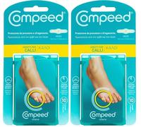 Compeed Tiritas para callos, tamaño mediano, tiritas, larga duración, 10 unidades (Paquete de 2)