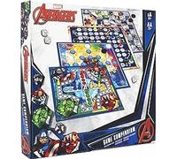 Compendio de Juegos de Marvel, Disfruta de 35 Juegos Incluyendo Morris de Nueve Hombres, Draughts, Ludo, Juego de Mesa de escaleras, Gran Regalo para Mayores de 5 años