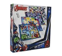 Compendio de Juegos de Marvel, Disfruta de 35 Juegos Incluyendo Morris de Nueve Hombres, Draughts, Ludo, Juego de Mesa de escaleras, Gran Regalo para Mayores de 5 años