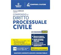 Compendio di procedura civile 2025, aggiornato al I e al II Correttivo Cartabia in tema di mediazione e negoziazione assistita (I compendi d'autore)