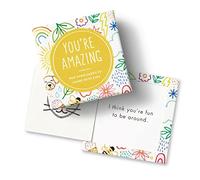 Compendium ThoughtFulls for Kids You're Amazing - 30 tarjetas desplegables para compartir con niños, cada una con un mensaje inspirador diferente en el interior