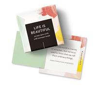 Compendium ThoughtFulls - Tarjetas desplegables, la vida es hermosa, 30 tarjetas desplegables, cada una con un mensaje inspirador diferente en el interior