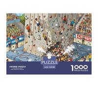 Competencia de Pared de Escalada Puzzle De Madera Impermeable DIY Puzzles De 1000 Piezas Regalos para Adultos Imposible Rompecabezas Juegos Desafiantes