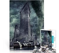 Competición de Velocidad de Manos Apocalipsis de Terror en Nueva York Rompecabezas para Adolescentes de 1000 Piezas 26x38cm decoración de Pared Apto para Mayores de 14 años.