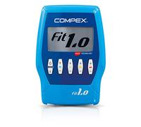 Compex Fit 1.0 - Electroestimulador Muscular, EMS, TENS y Masaje - 4 Canales Independientes, 999 Niveles de Intensidad, 10 programas y 12 electrodos - Compatible con la App Coach