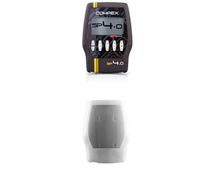 Compex SP 4.0. Electroestimulador, Unisex, Gris Funda de protección para Adulto, Unisex, Color Blanco