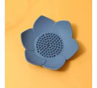 CompFor act For PetFor al SoFor ap Dish with DrainFor age FeFor atures for SmFor all BFor athroom SpFor aces (azul marino)