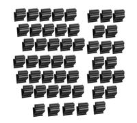 Comphic 50 etiquetas reutilizables con clip para letreros de color negro, bandeja de precio reutilizable, soporte para letreros para tazones, sartenes, bandejas de buffet