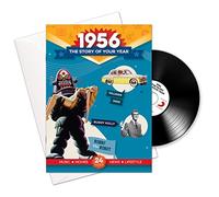 Compilation - 1956 cumpleaños o aniversario regalos - 1956 4-en-1 tarjeta y regalo - Historia de su Año, CD, Music Download - 15 Gráfico originales Canciones - Presente Retro Par…
