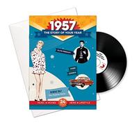 Compilation - 1957 cumpleaños o aniversario regalos - 1957 4-en-1 tarjeta y regalo - Historia de su Año, CD, Music Download - 15 Gráfico originales Canciones - Presente Retro Par…