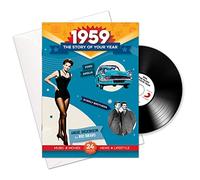 Compilation - 1959 cumpleaños o aniversario regalos - 1959 4-en-1 tarjeta y regalo - Historia de su Año, CD, Music Download - 15 Gráfico originales Canciones - Presente Retro Par…