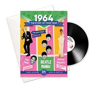 Compilation - 1964 Cumpleaños o regalos del aniversario - 1964 Tarjeta y regalo 4-In-1 - historia de su año, CD, transferencia directa de la música