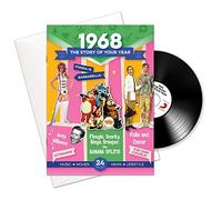 Compilation - 1968 regalos de cumpleaños o aniversario - 1968 Tarjeta 4-en-1, CD, Regalo y descarga para hombres y mujeres