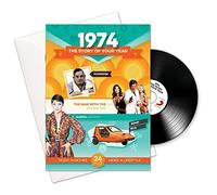 Compilation - 1974 Regalos de cumpleaños o aniversario - 1974 Tarjeta 4-en-1, CD, Regalo y descarga para hombres y mujeres