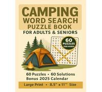 Comping: Word Search Puzzle Book For Adult +Seniors 121 Pages 60 Puzzles 60 Solutions Last Page 2025 Calendar Size 8.5x11 (Football Word Search 2026)