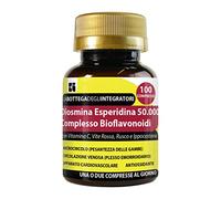Complejo de bioflavonoides de diosmina y hesperidina, 100 comprimidos con OPC vid roja, rusco, castaño de Indias | Suplemento para la circulación, hemorroides, piernas y microcirculación