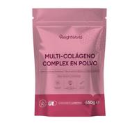 Complejo de Colágeno en Polvo con Probióticos 450g - Péptidos de Colágeno Bovino y Colágeno Hidrolizado Tipo I, II y III - Con Biotina y Vitamina C - Sin Azúcares Añadidos, Sabor a Frambuesa