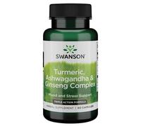 Complejo de cúrcuma, ashwagandha y ginseng - 60 cápsulas