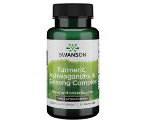 Complejo de cúrcuma, ashwagandha y ginseng - 60 cápsulas