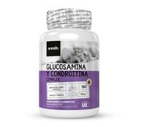 Complejo de Glucosamina y Condroitina 500mg para Perros y Gatos - 180 Cápsulas para Reforzar Articulaciones y Huesos - Condroprotector para Perros con Vitamina C, Cúrcuma, Jengibre y Rosa Mosqueta