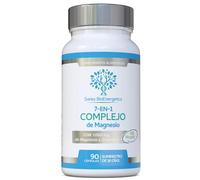 Complejo de Magnesio L-Treonato 7 en 1 con 1000 mg de Magtein más Magnesio en formas de Bisglicinato, Taurato, Citrato, Gluconato, Malato y Lactato - Apoya el sueño - Vegano,sin aditivos artificiales