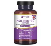 Complejo de mioinositol 120 comprimidos veganos de 7000 mg por ración con raíz de maca negra, cromo, ácido fólico y vitamina B12 | Equilibrio hormonal para mujeres