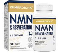 Complejo de NAD+ y Trans-Resveratrol 1100mg | Suplemento Antioxidante Antienvejecimiento | Mejorado con Pimienta Negra para una Absorción Superior