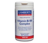 Complejo de vitamina B-100 de Lamberts - 60 tabletas