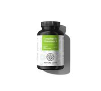 Complejo de vitaminas B NATURE LOVE® - Alta dosificación: 500 µg B12-180 cápsulas (6 meses) - 8 vitaminas B (B1, B2, B3, B5, B6, B7, B9, B12) - vegano, probado en laboratorio