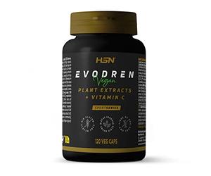 Complejo Extractos Herbales Evodren de HSN | 120 Cápsulas Vegetales Té Verde, Garcinia Cambogia, Cola de Caballo, Diente de León (ALTO contenido en Vitamina C) | No-GMO, Vegano, Sin Gluten