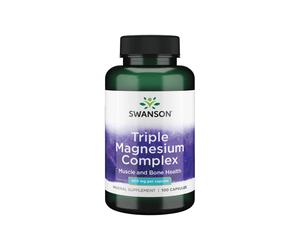 Complejo triple de magnesio 400 mg 100 cápsulas Swanson Health Products