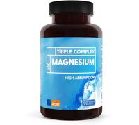 Complejo triple de magnesio, glicinato, malato y citrato de magnesio, 90 cápsulas