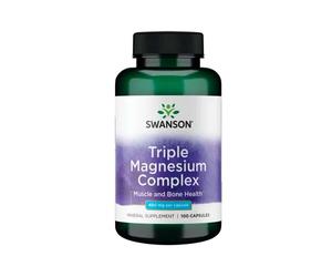 Complejo Triple Magnesio 400mg 100 Cápsulas Swanson