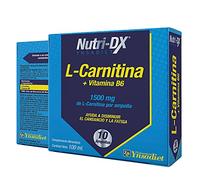 Complemento Alimenticio con L-Carnitina y Vitamina B6-10 Ampollas de 10 ml -Ideal para Disminuir el Cansancio y la Fatiga - Ayuda a Mejorar el Rendimiento y la Recuperación - Aquisana