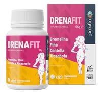 Complemento Alimenticio Drenante con Bromelina, Hinojo, Alcachofa, Diente de León, Centella Asiática, L-Carnitina y Ginkgo Biloba - 120 Comprimidos - Fabricado en Italia