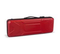 Completa funda para violín Crossrock CRA400VFRD 4/4 - Mochila con estructura moldeada en ABS y cremallera, color rojo