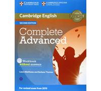 Complete Advanced Workbook without Answers with Audio CD Second Edition - 9781107631489