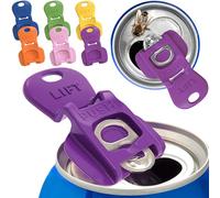 Complete Cover Easy Tab Opener - Tapa protectora colorida para latas de bebidas, 6 piezas, para refrescos, cerveza, coca cola, protege contra insectos, abejas, polvo en la fiesta, barbacoa, playa