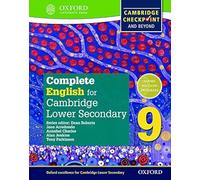 Complete English for Cambridge IGCSE secondary 1. Student's book. Per la Scuola media. Con espansione online: English for Cambridge Checkpoint ... 9 ... Cambridge Checkpoint and beyond: Vol. 9