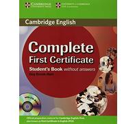 Complete First Certificate Student's Book with CD-ROM: 0 (CAMBRIDGE)