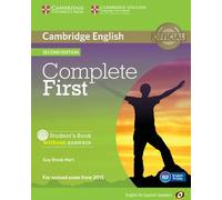 Complete First for Spanish Speakers Student's Book without Answers with CD-ROM Second Edition