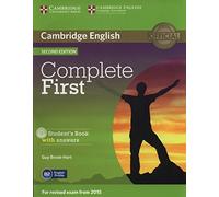 Complete First Student's Book with Answers with CD-ROM Second Edition (CAMBRIDGE)