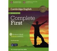 Complete First Student's Book without Answers with CD-ROM Second Edition (CAMBRIDGE)