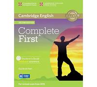 Complete First: Student's Book without answers with CD-ROM by Guy Brook-Hart (1-Apr-2014) Perfect Paperback